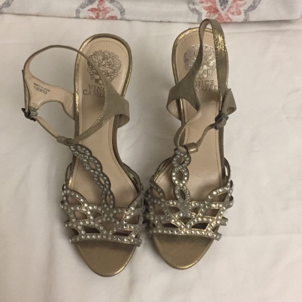 Vince Camuto Rhinestone Heels 8.5